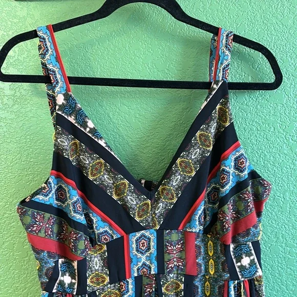 Paisley sundress with fitted bodice. Soft & super comfortable. - Picture 3 of 8